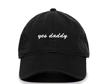 Trendy Apparel ‘Yes Daddy’ Embroidered Dad Hat – Low Profile Cotton Cap, Adjustable