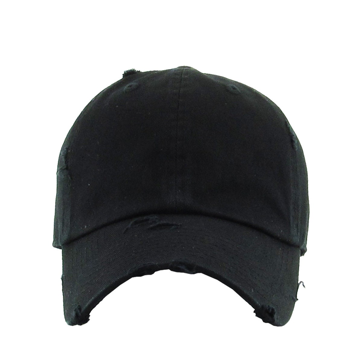 LV Distressed Dad Hat - White - Designed Treasures