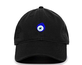 Newpz Blue Evil Eye Men Women Wool Baseball Cap Adjustable Snapback Dad Hat 