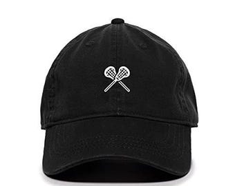 Lacrosse Baseball Cap Embroidered Cotton Adjustable Dad Hat