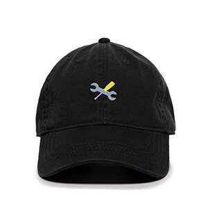 Mechanic Tools Symbol Baseball Cap Embroidered Cotton Adjustable Dad Hat