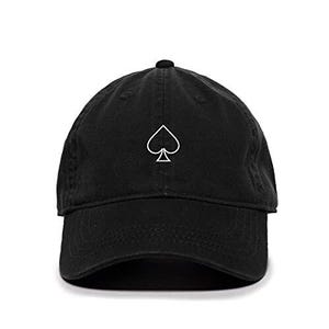 Spade Baseball Cap Embroidered Cotton Adjustable Dad Hat