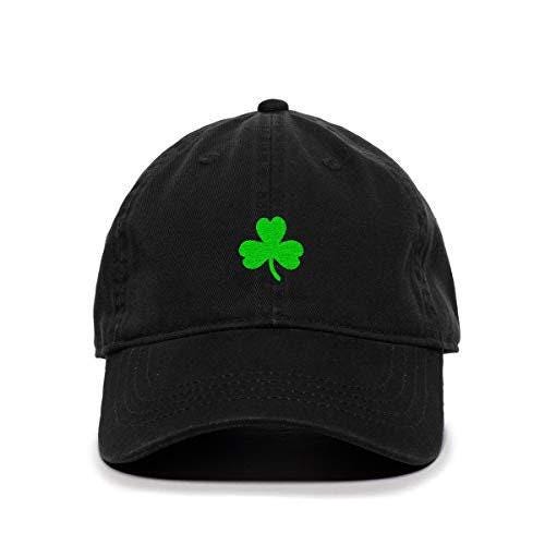 3 Leaf Clover Shamrock Baseball Cap Embroidered Cotton 