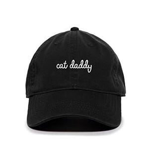 Cat Daddy Baseball Cap Embroidered Cotton Adjustable Dad Hat