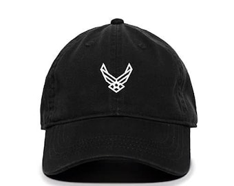 Airforce Logo Baseball Cap Embroidered Cotton Adjustable Dad Hat