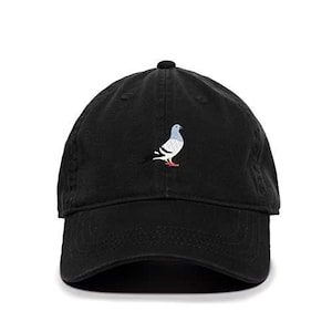 Pigeon Baseball Cap Embroidered Cotton Adjustable Dad Hat