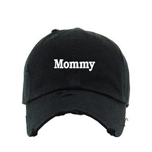 Mommy Vintage Baseball Cap Embroidered Cotton Adjustable Distressed Dad Hat
