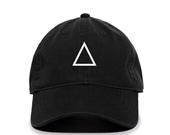 Triangle Korean Letter J Baseball Cap Embroidered Cotton Adjustable Dad Hat