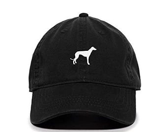 Greyhound Dog Baseball Cap Embroidered Cotton Adjustable Dad Hat