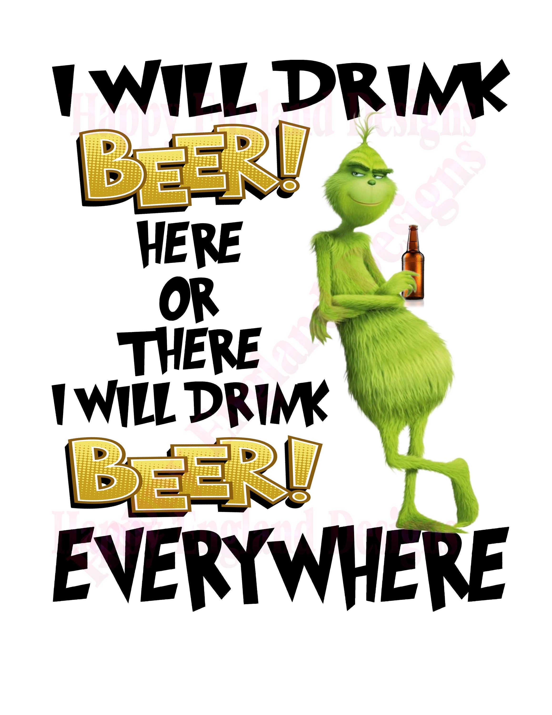 I Will Drink Beer Here or There NO MASK Etsy