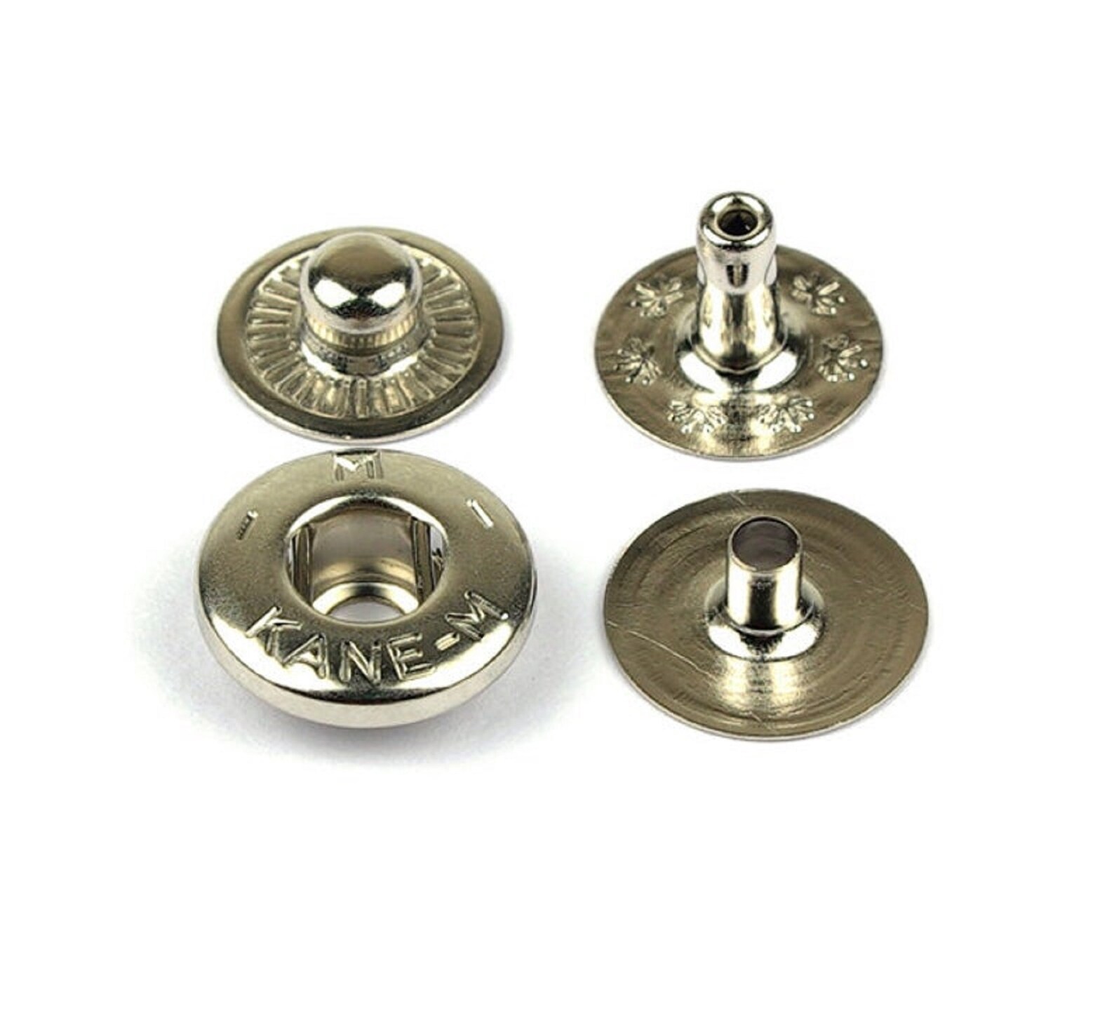 12.5mm Spring Snap Rivet Button 100sets Gold Nickel Etsy
