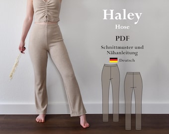 Pants Loungewear - digital PDF sewing pattern with sewing instructions German lucy.sonnenschein.design (32-48)