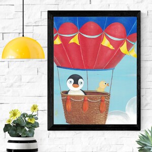 Hot Air Balloon Ride Art Print File
