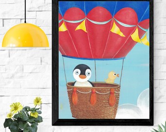 Fichier d’impression d’art de montgolfière