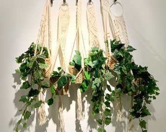 5-Pack or 1-Pack | Macrame Plant Hanger, Hanging Planter Indoor & Outdoor, Plant Lovers Gifts