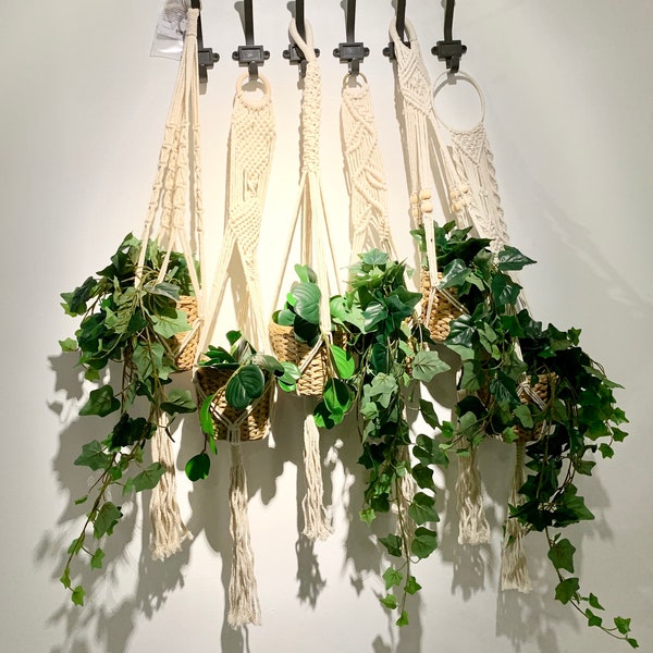 5-Pack or 1-Pack | Macrame Plant Hanger, Hanging Planter Indoor & Outdoor, Plant Lovers Gifts