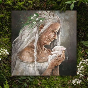 Carta - The Imbolc Crone - stampa artistica fantasy su carta sostenibile