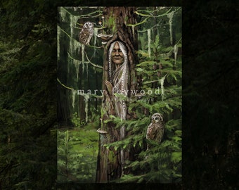 Card - Forest Symbiosis - witchy art print on sustainable paper