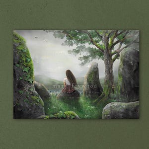 Karte - Standing Stones, von Outlander inspiriert - Fantasy Kunst gedruckt auf nachhaltigem Papier