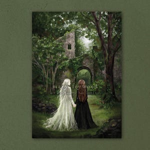 Carte - Souvenirs - impression d'art de sorcière sur papier durable