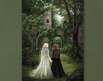 Karta - Wspomnienia - czarowniczy wydruk artystyczny na papierze ekologicznym