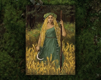 Karte – Lughnasadh – witchy Kunstdruck auf nachhaltigem Papier