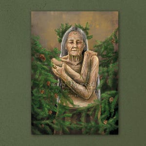 Carta in edizione limitata - Tree Crone: Pine - stampa artistica fantasy su carta sostenibile