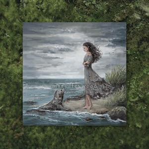 Carte - Femme Selkie - Impression d'art folklorique sur papier durable