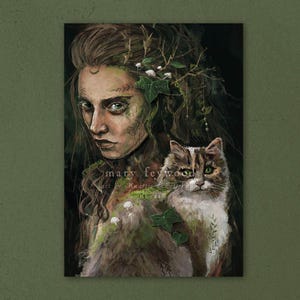 Kaart - Lesana, Forest Eyes - heksenkunst gedrukt op duurzaam papier