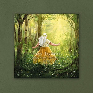 Carte - Danse printanière - oeuvre d'art fantastique imprimée sur du papier durable