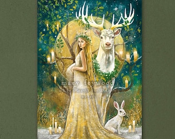 Impressão artística - Princesa de Santa Lúcia no Natal