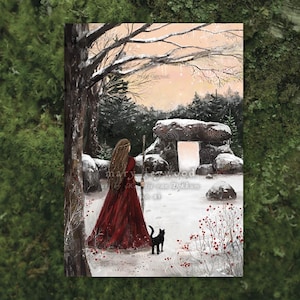 Kaart - Yule/Christmas The Winter Way - heksenkunst op duurzaam papier