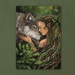 Kaart - Woodland - fantasiekunstprint op duurzaam papier
