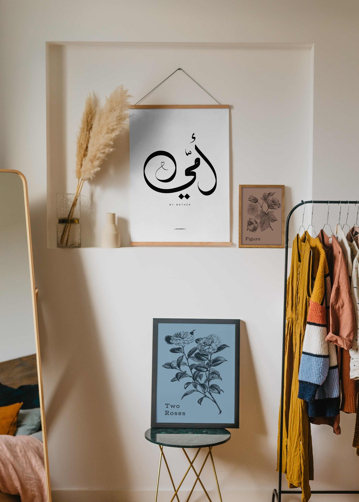 Arabic Calligraphy Print, My Mother أمي, Mother's Day Gift (digital ...