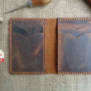 Leather Vertical Wallet Pattern DIY Leather Passport Wallet | Etsy