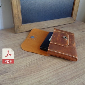 Modello custodia da cintura per telefono in pelle / Modello borsa per telefono in pelle / PDF portafoglio da cintura / Borsa per smartphone / Borsa per smartphone / Custodia da cintura / Video Tutorial