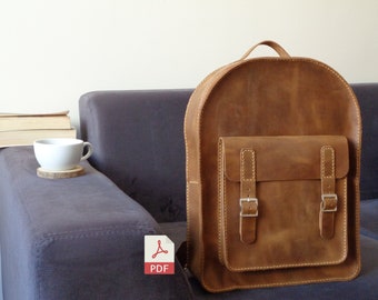 Leather Backpack Pattern | DIY Bag Template + Video (PDF)