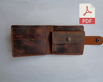 Leather Wallet PDF Pattern | A4 + Letter Formats