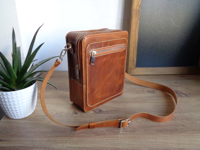 Leather Small Messenger Bag PDF Pattern Zipper Messenger Bag Etsy