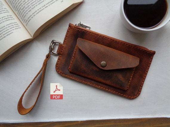 Leather Clutch Bag Pattern | Long Wallet Template (PDF Pattern)