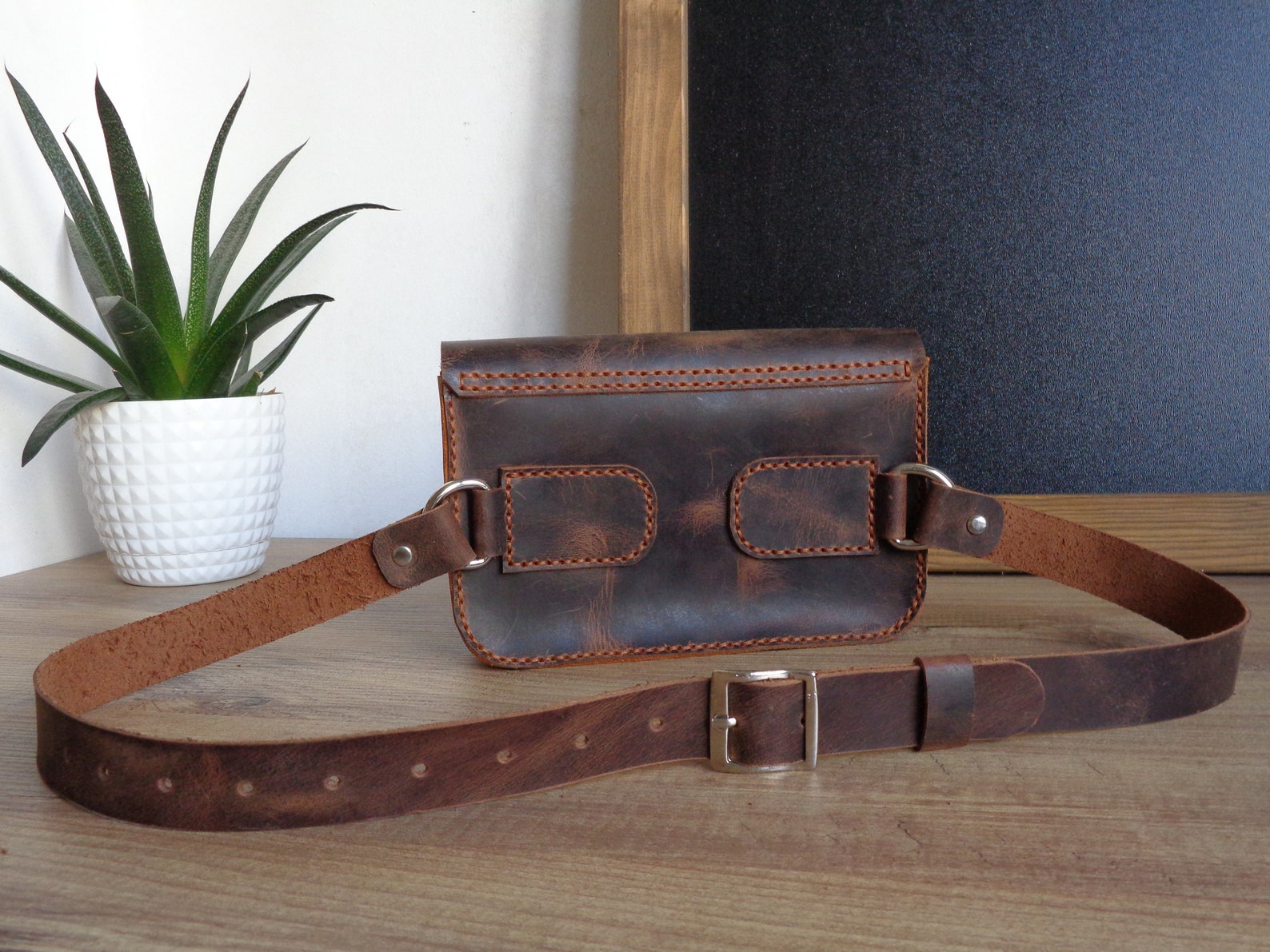 Leather Waist Bag PDF Pattern Leather Bag Template Woman Etsy