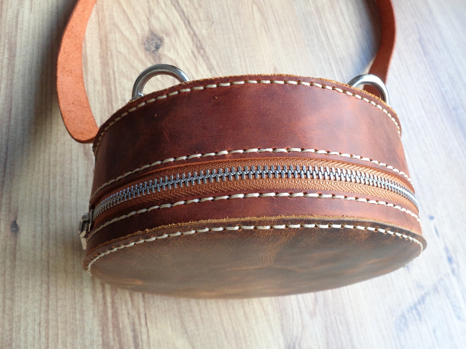 Leather Circle Bag Pattern Round Bag Template Pdf Leather Etsy España