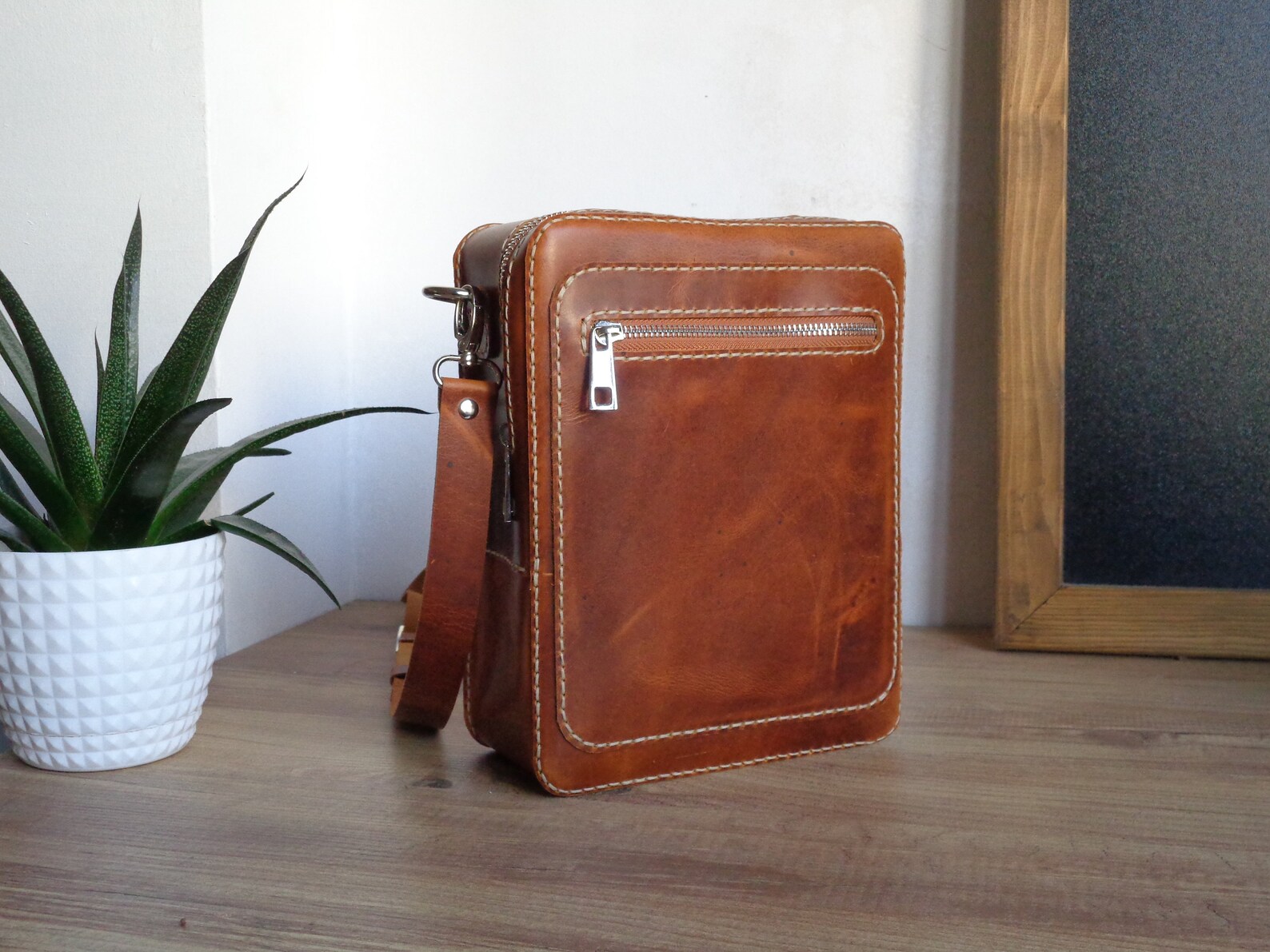 Leather Small Messenger Bag PDF Pattern Zipper Messenger Bag Etsy