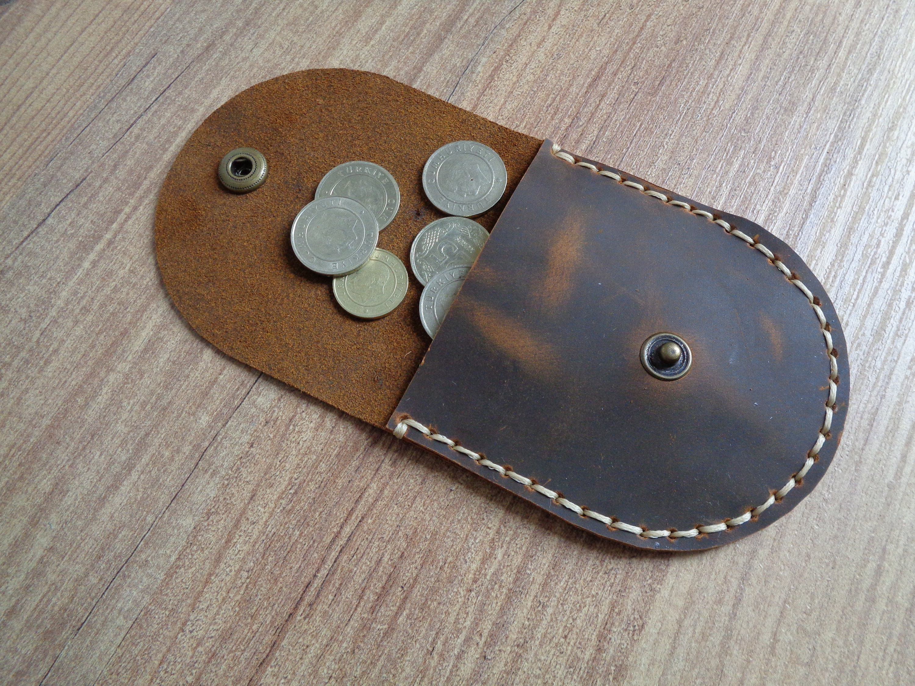 Make Your Own Tuck Away Leather Coin Purse Kit - Leather Craft