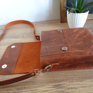 Leather Messenger Bag PDF Pattern | Man Messenger Bag | Woman Messenger Bag | Shoulder Messenger Bag | Bag Pattern Pdf | With Video Tutorial image 10