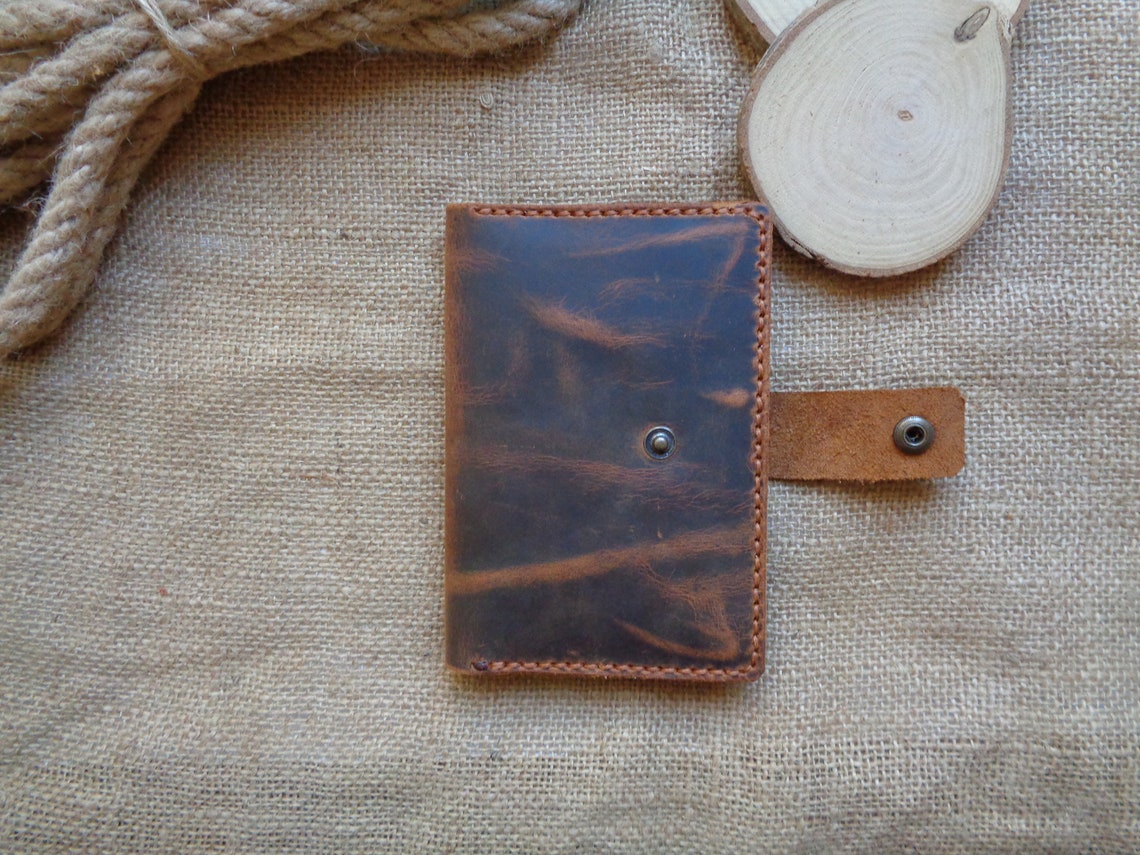 Leather Passport Wallet Pattern A4 Letter Format Leather Etsy