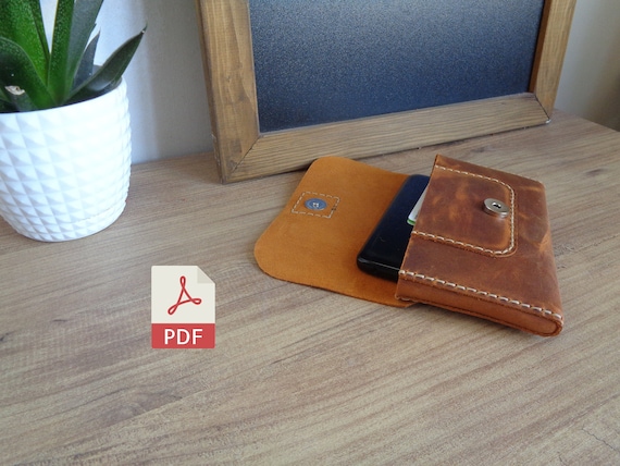 Leather Phone Belt Case Pattern | Smartphone Pouch Template (PDF)