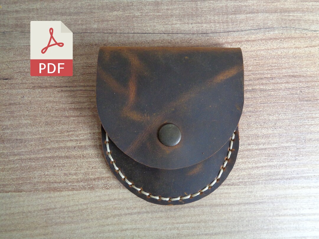 DIY Leather Coin Purse PDF Pattern | A4 + Letter Format - Etsy