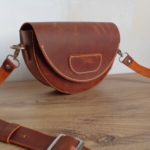 Leather Half Moon Crossbody Bag PDF Pattern | Woman Bag Template ...