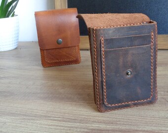 Leather Small Belt Pouch | Leather Belt Wallet | Mini Card